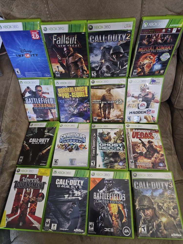 XBOX 360 GAMES $10 EACH 