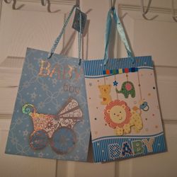 Baby Boy Shower Cute Gift Bags Set