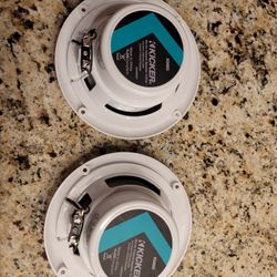 Brand new Kicker Marine 6.5" White boat powersport speakers car audio