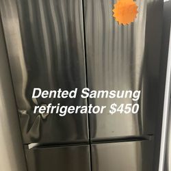 Dented Samsung Refrigerator 