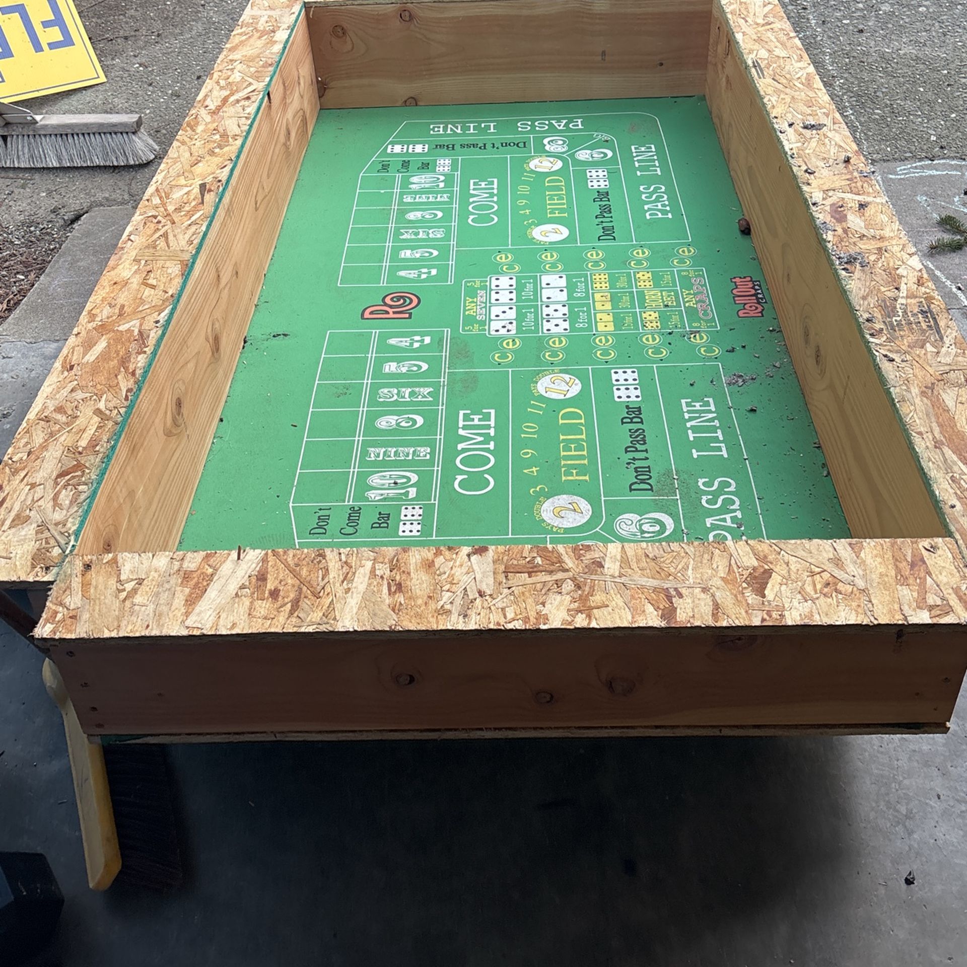 Craps Table Topper