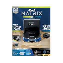 SHARK Matrix Self-Empty Robot Vacuum & Mop Bagless 30-Day Capacity (RV2400WS)