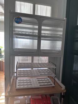 Kitchen appliance cabinet - over the microwave, air fryer, toaster oven