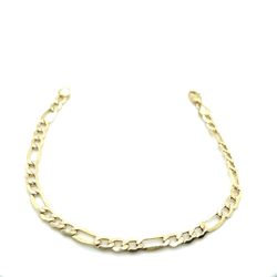 14kt Gold Hollow Fiagro Bracelet 4.5mm 2.9grams 7” 168639 1