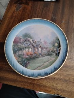 Vintage Thomas Kinkade Candlelight Cottage by Lenox