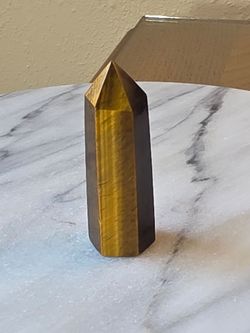 3" Approximately Tiger Eye Tower Quartz Crystal