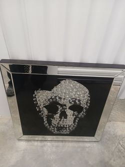 mirrored Crystal skull art