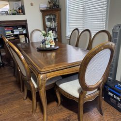 Solid Wood Dining Table & 4 Chairs
