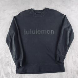 Lululemon Crew Sweatshirt Womens Size Medium Faded Black