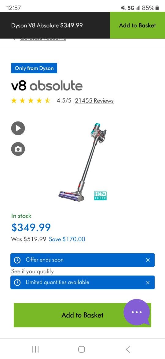 Heavy Duty Dyson Vacuum