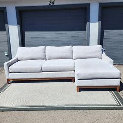 Grey Living Spaces Sectional Couch 