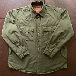 Men’s L Fleece Lined Corduroy Shirt Jacket