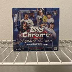2025 Topps Chrome Baseball Sapphire Edition Hobby Box