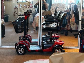 Red 4-Wheel Electric Mobility Scooter