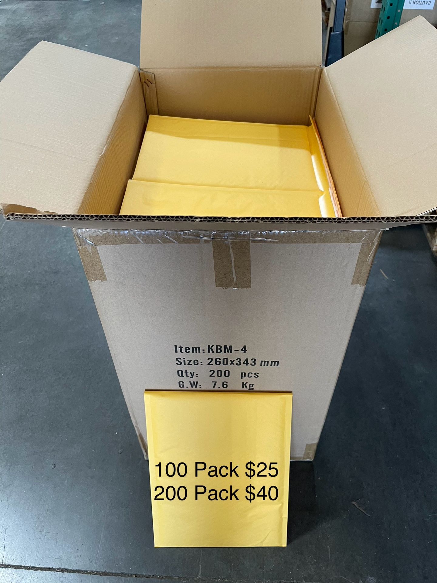 Bubble Mailer Envelope #4 9.5” x 14.5”