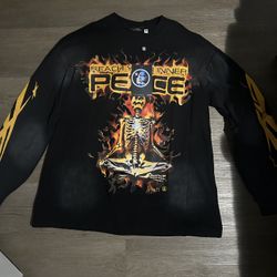 Hellstar Skeleton On Fire Long sleeve 