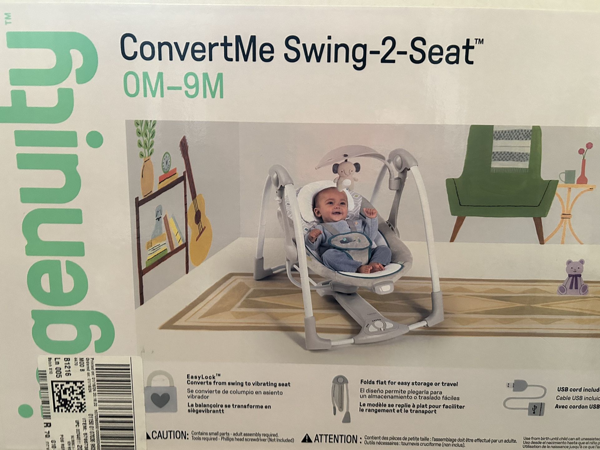 Convert me Swing-2-seat 0M-9M