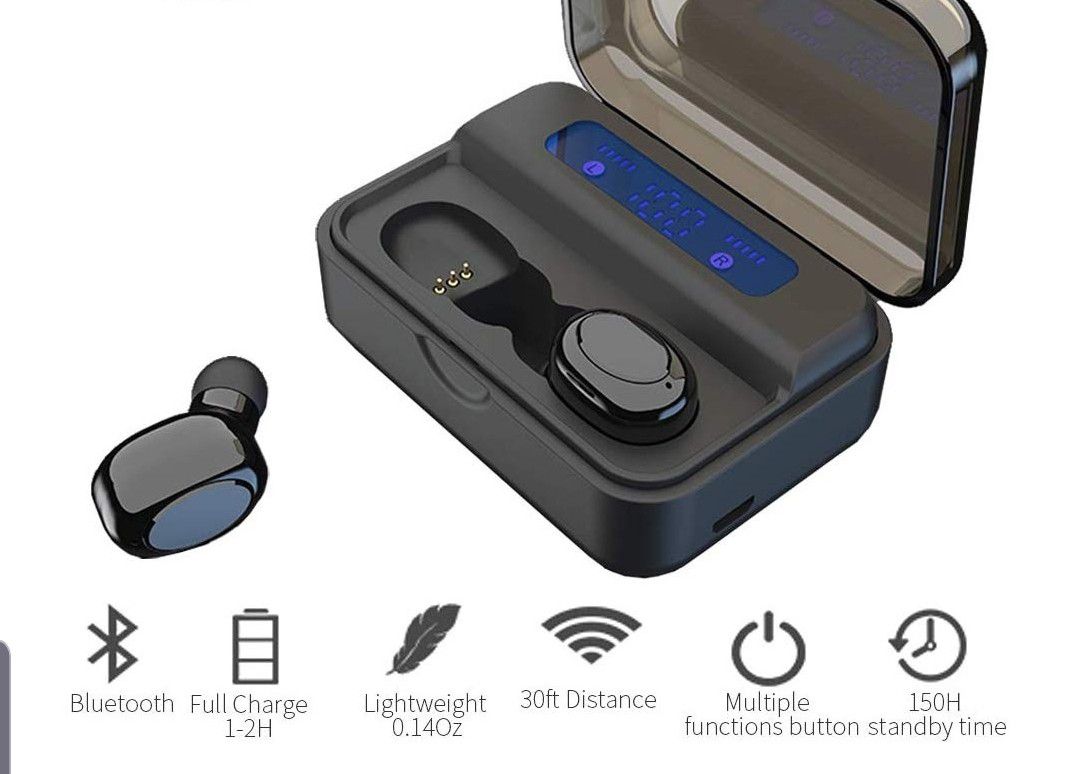 Wireless earbuds with charging case NEW