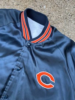 Vintage Chicago Bears Starter Jacket Men’s Small Bomber Snap-Up