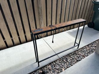 Sofa table behind  with usb charger