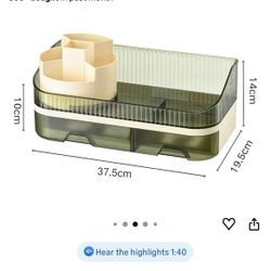 Bathroom Countertop Skin Care Storage,