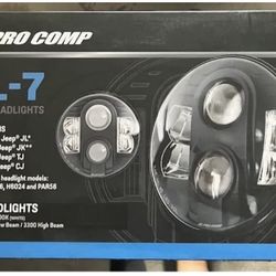 Pro Comp Suspension 76402P LED Headlight HL-7 7inch 