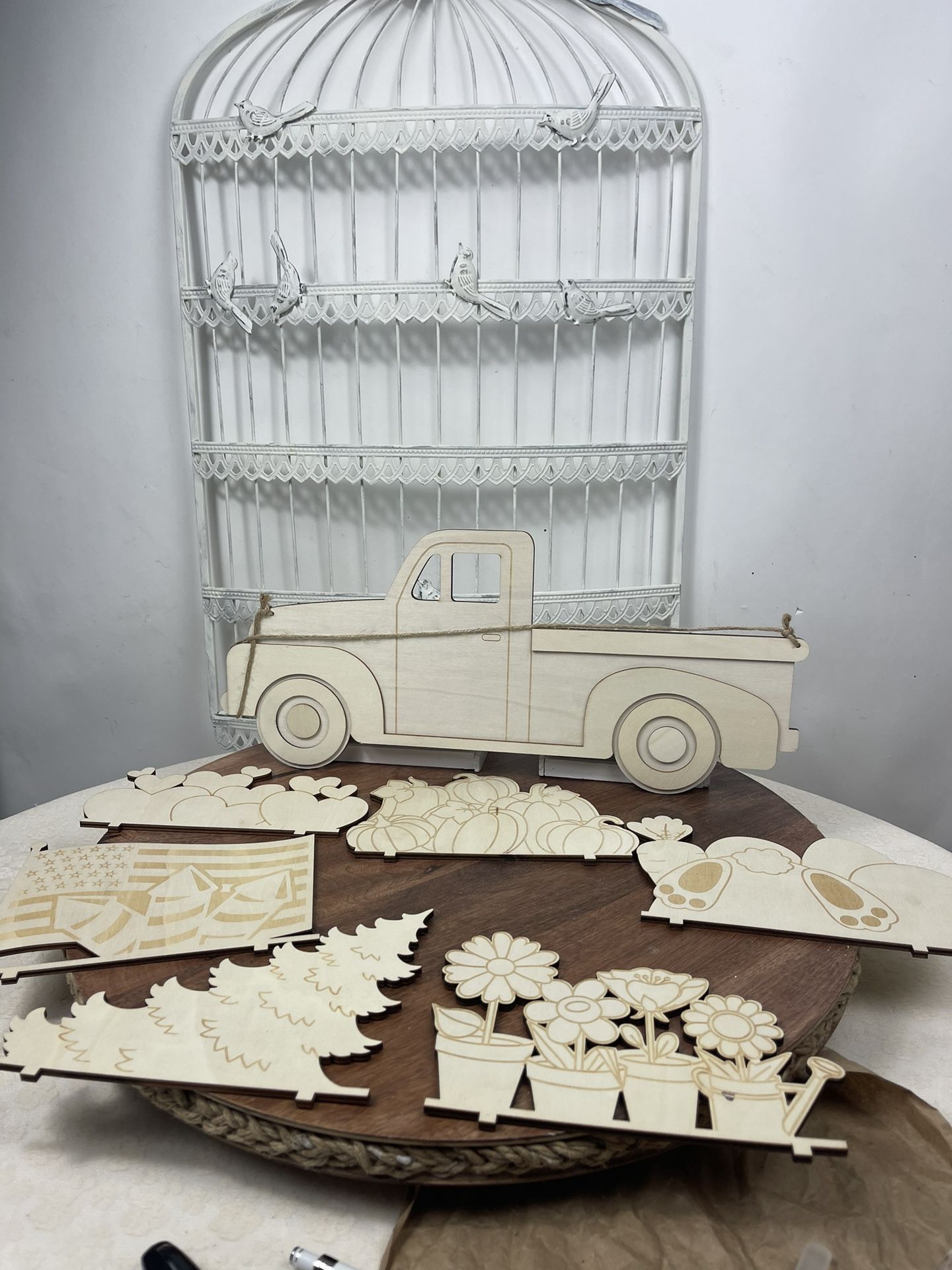 Wood Crafts Interchangeable Truck