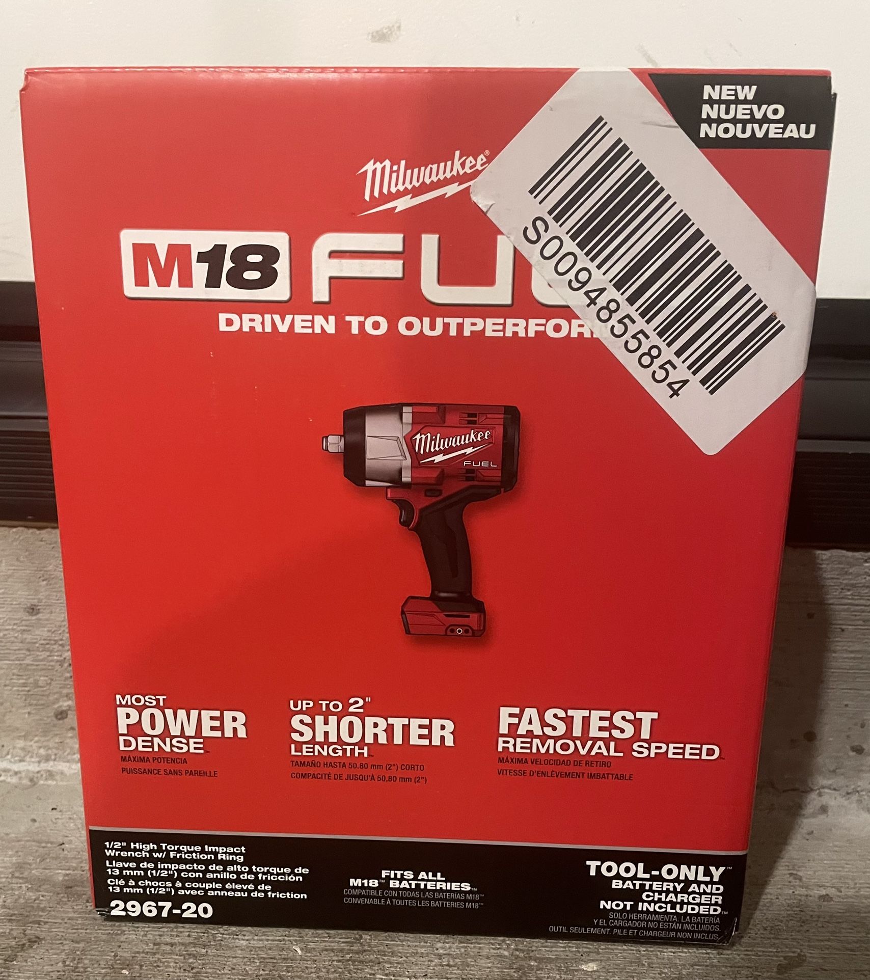 Milwaukee M18 FUEL 1/2" High Torque Impact Wrench w/ Friction Ring