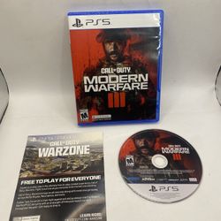 Call of Duty: Modern Warfare III (Sony PlayStation 5 PS5, 2023) Tested + Inserts