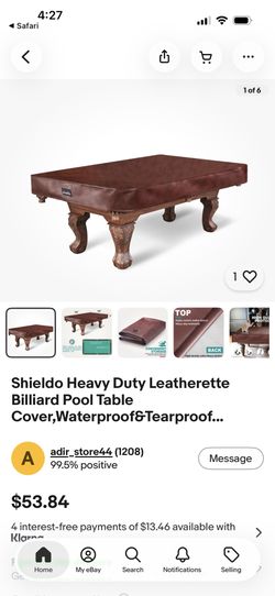 Brand new pool table cover. 8 feet. Never used