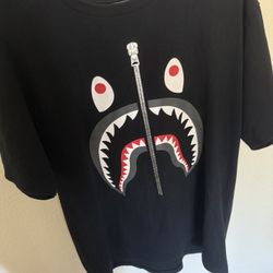 Bape black t shirt size L