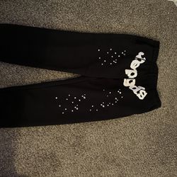 Sp5der OG Web Sweatpants Black Stars Men's Streetwear Joggers