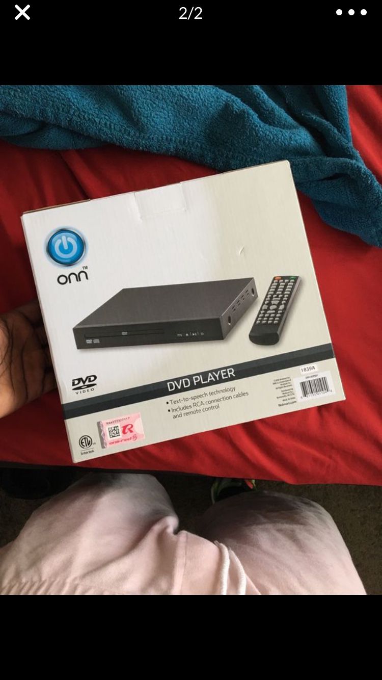 Onn compact DVD player with remote
