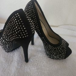 Rhinestone Heels Size 6
