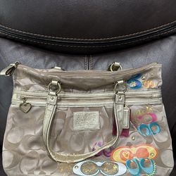 Coach Daisy Poppy Large Tote