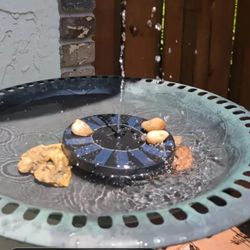  Solar-Powered Bird Bath Fountain Pump with  - Floating- 5.12"