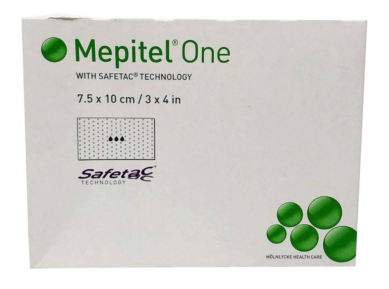 Mepitel One With Safetac 7.5x 10cm / 3x4