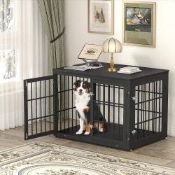42 Inch Heavy Duty Dog Crate Furniture for Large and Medium Dogs