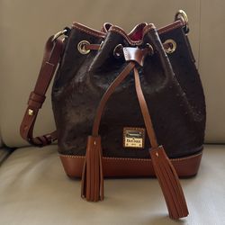 Dooney and Bourke Ostrich bucket bag