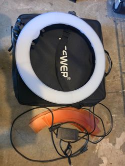 2 18" 55watt ring lights for photography and video