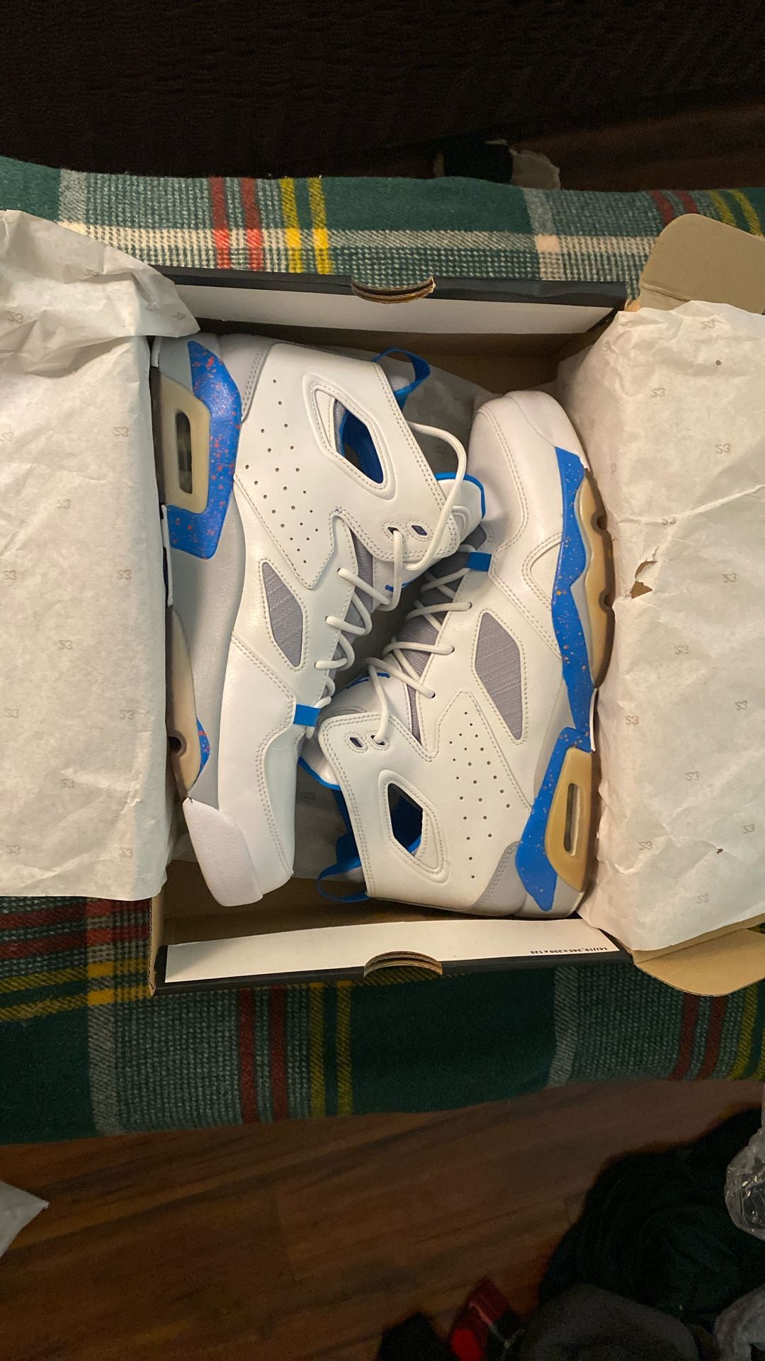 Air Jordan Flight Club 91 White Photo Blue