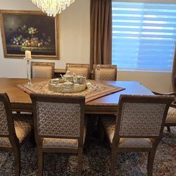 Custom Dining Table And 8 Chairs