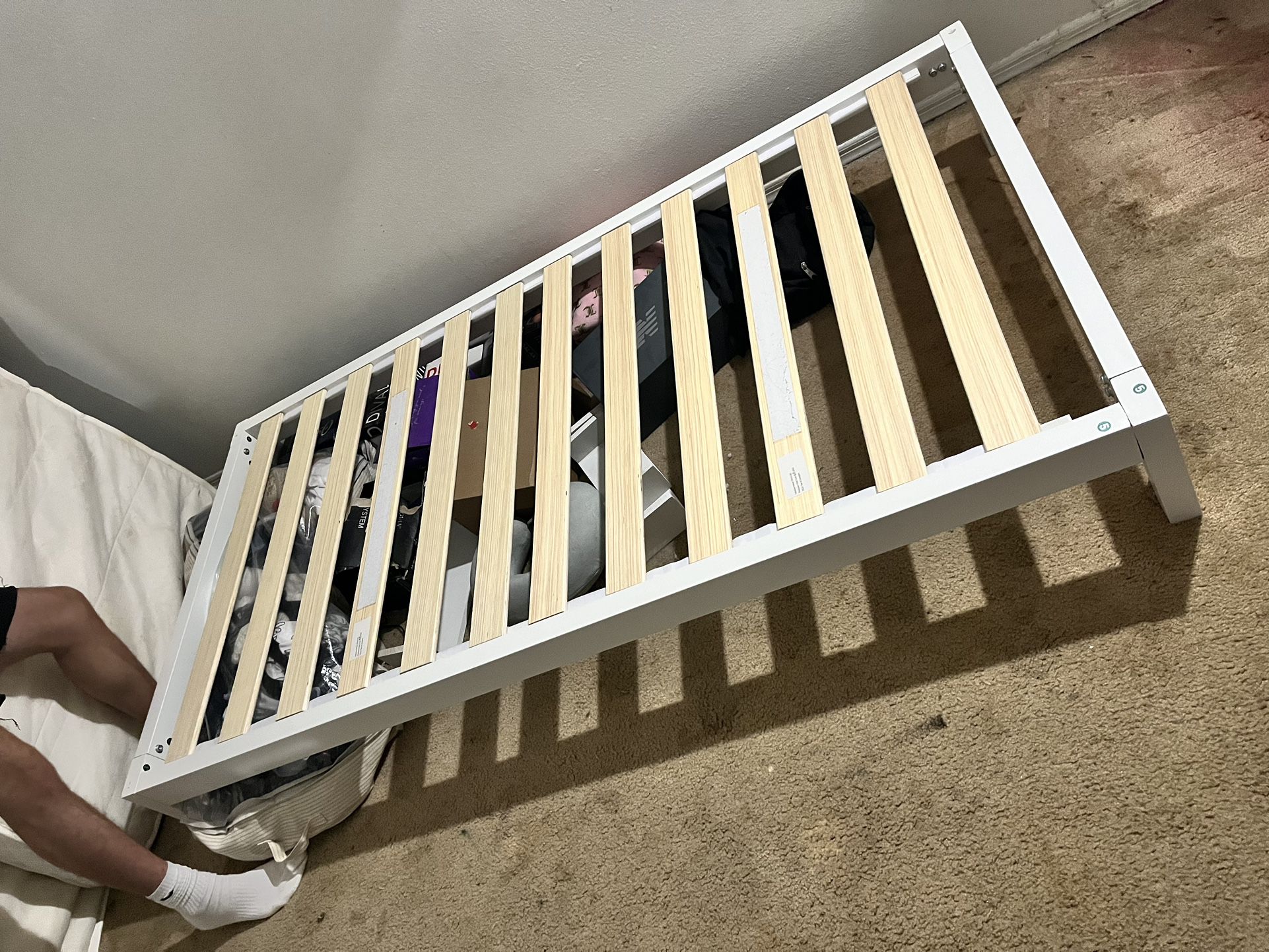 Twin Bed Frame(and mattresses)