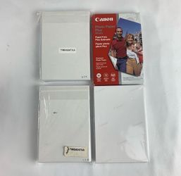 Lot of 4 Canon Photo Paper Glossy 4" × 6" Total of 250 sheets