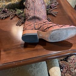 Cody James Pirarucu Fish Boots Size 9.5 EE for Sale in  display picture 1