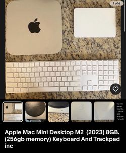 Apple Mac Mini Desktop M2  (2023) 8GB. (256gb memory) Keyboard And Trackpad inc
