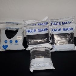 Disposable Face Masks-Black