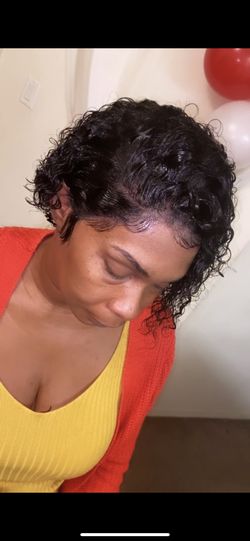 Lace wig install $45