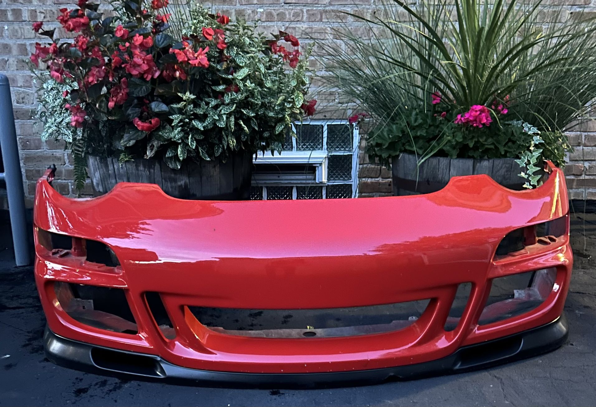 Porsche 911, (contact info removed)-2008 Red Fiberglass Bumper GT3 Style