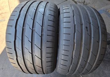 2 USED TIRES HANKOOK 255/40/19